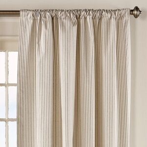 Ticking stripe curtains